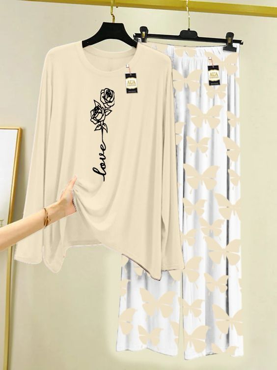 Flower design love women nightwear