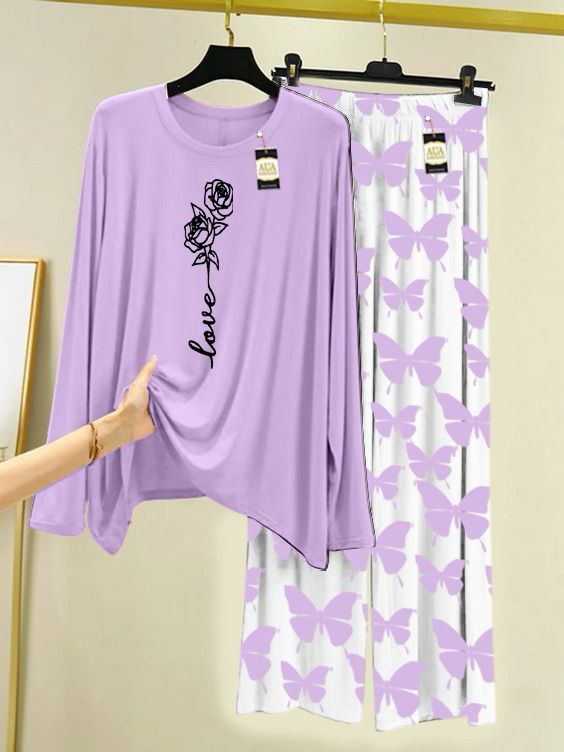 New flower printed romantic love women nightwear