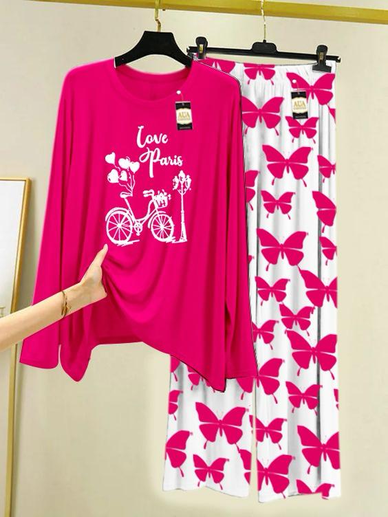 New cycle design printed nightwear for women
