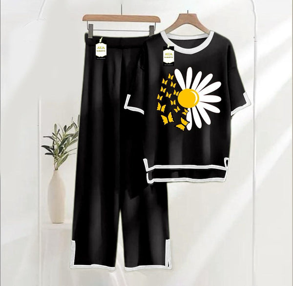 SUN FLOWER PRINTED FOR SUMMER COLLECTION TURKISH CO-ORD SET FOR WOMEN