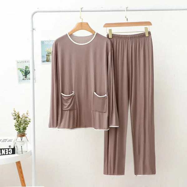 Skin Round With Front Pocket Style T-shirt With Plazzo Suit (AA-108)