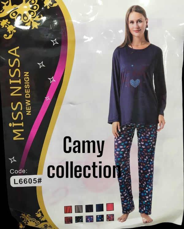 Nighty New Western Style Pajama Suit Ladies Night Suit And Casual Dress