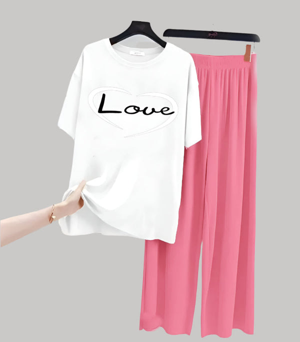 LOVE PRINTED NIGHT WEAR SUIT