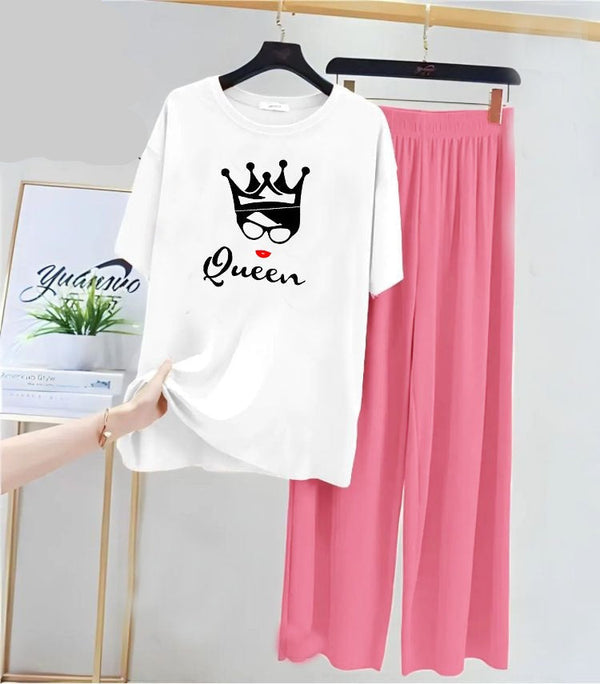 QUEEN PRINTED NIGHT WEAR SUIT